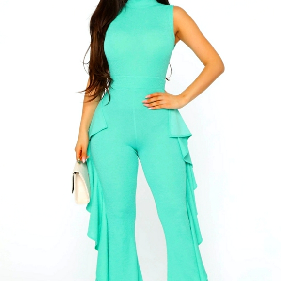Pants u0026 Jumpsuits | Aqua Jumpsuit | Poshmark